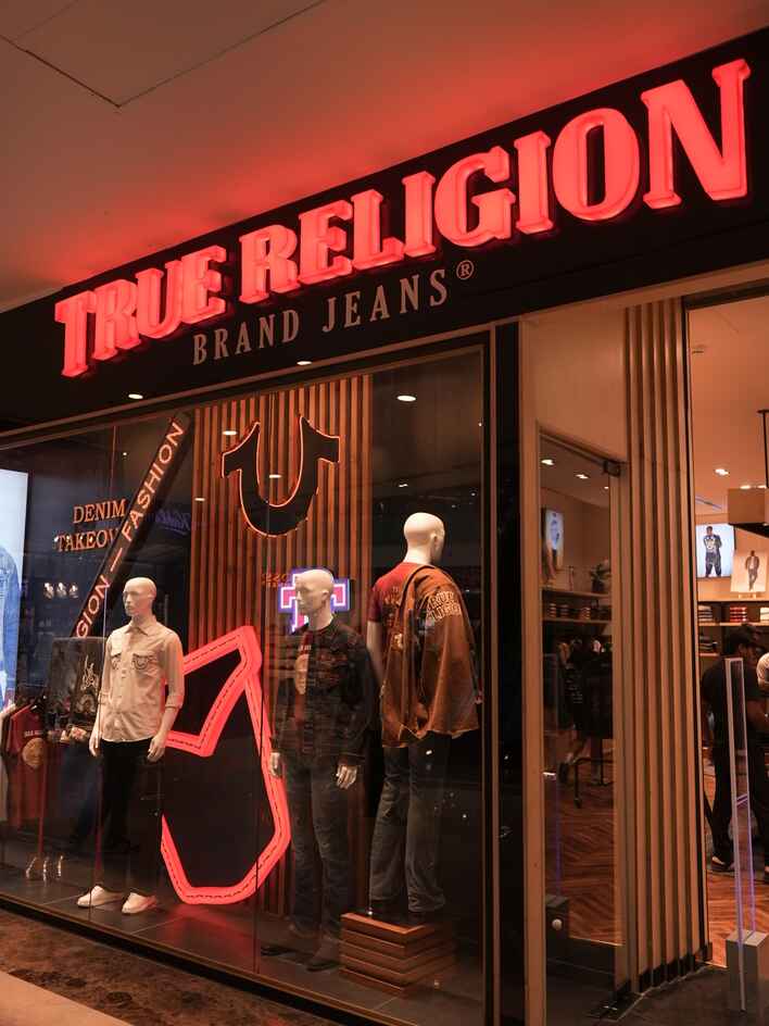 True religion jeans brand Ambience mall Vasant Kunj
